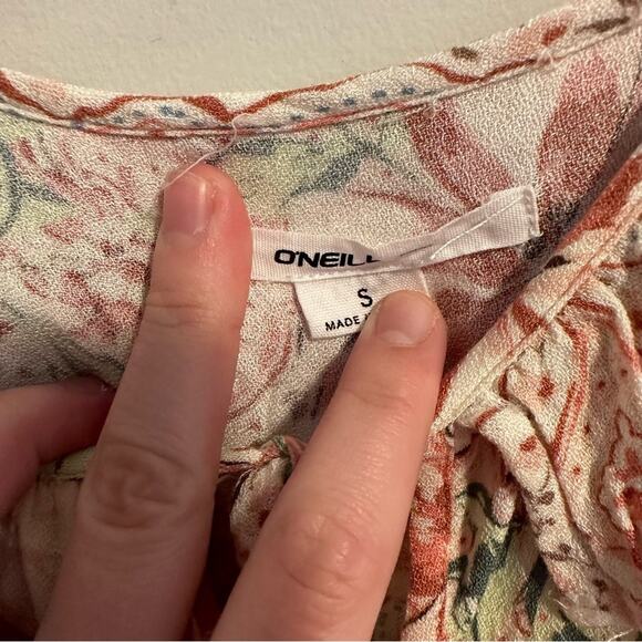 O’Neill Pink Floral Strappy MIDI Dress Small - Picture 6 of 14